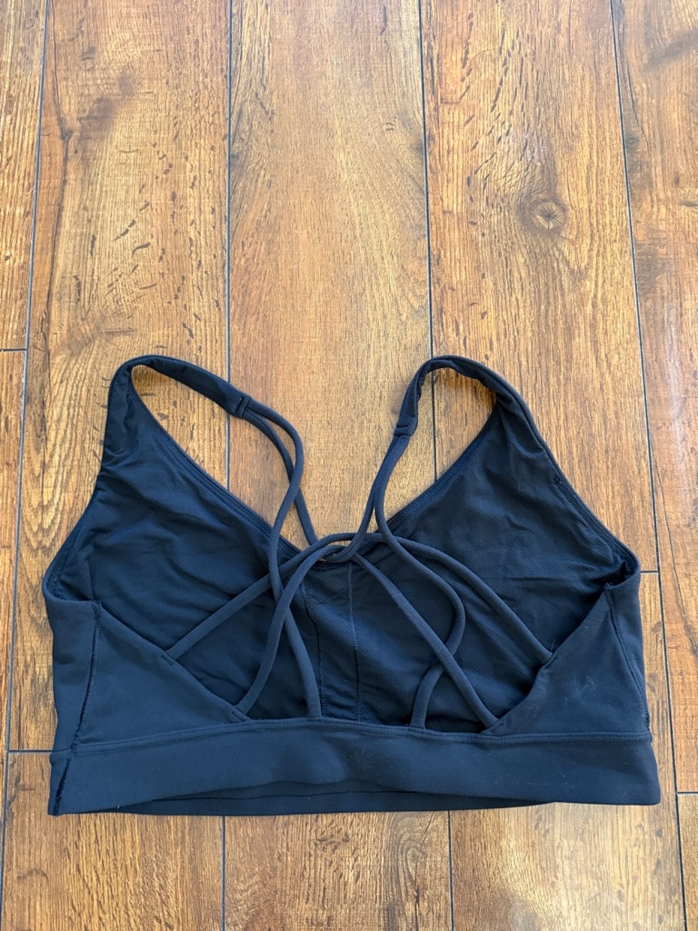 Athleta Black Strappy Sports Bra